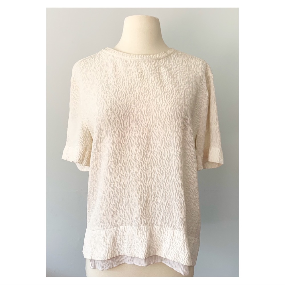 NEW! Helmut Lang silk crepe tee